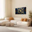 Ensemble de 1 tableau sur toile à motif losanges dorés Art déco-293738221