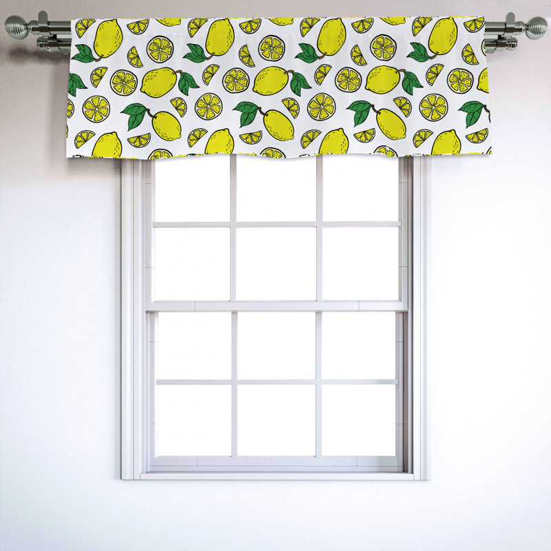 Sateen Ruffled Window Valance