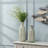 2 Piece Handmade Metal Decorative Vases