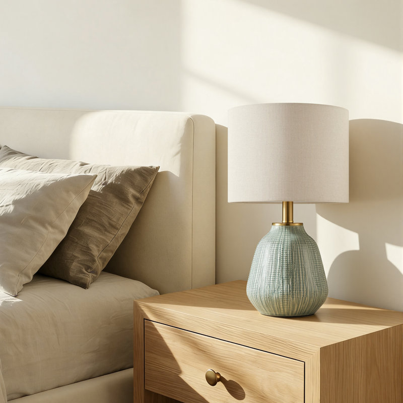 18’’ Textured Ceramic Table Lamp