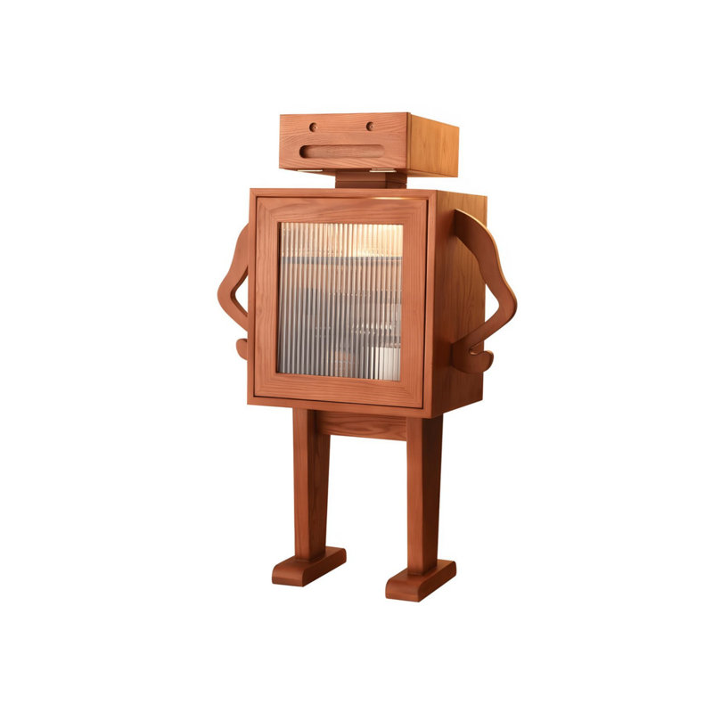 Armoire de rangement robot en noyer noir, mobilier d'appoint, table d'appoint pour la chambre à coucher du salon