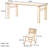 Cherry Wood Rectangular Dining Table Set-102422241