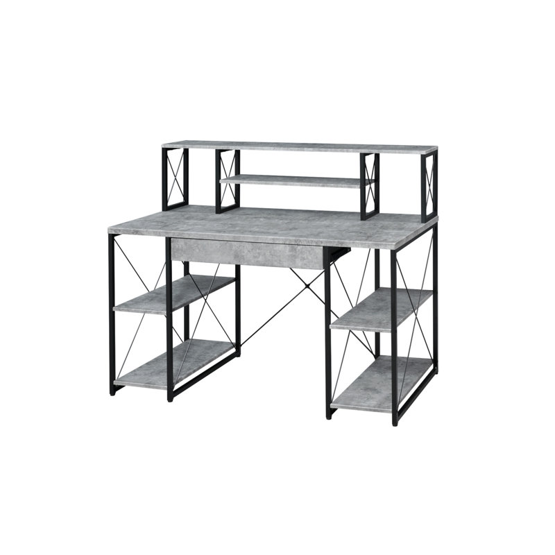 Amiel All Purpose Finish Writing Desk, Gray