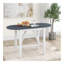 Ensemble de table de salle à manger à hauteur de comptoir en bois 3 pièces avec 2 chaises rembourrées pour petite place-464903187