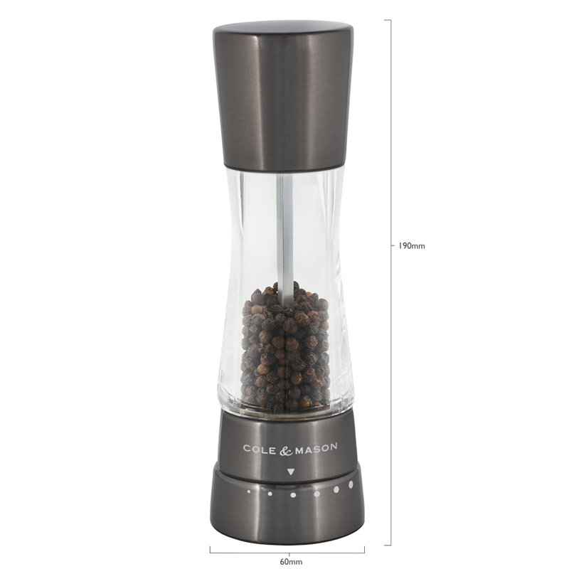 Cole & Mason Derwent Gun Metal Pepper Grinder 7.5"