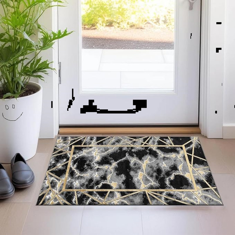 Abstract Area Rug, Rectangle 60 x 110 cm