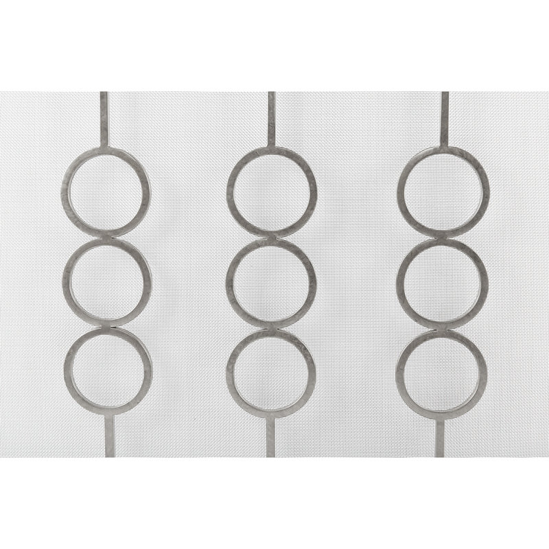 Ringlet Iron Fireplace Screen, Royal Silver