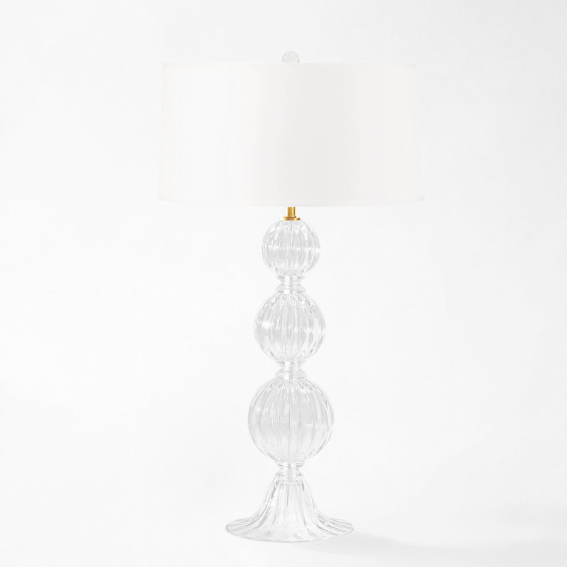PERLA Murano Glass Lamp, Clear