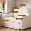 Fauteuil convertible 33,46 po blanc 100% polyester-173499411