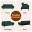 Canapé-lit convertible de 75 po, canapé futon inclinable, petit canapé-lit pliant pour salon, bureau, appartement-967458507