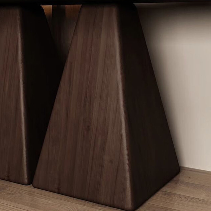 Console moderne et simple en bois massif, H 31,5 po x l 47,2 po x P 11,8 po