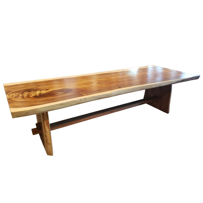 Table de conférence rectangulaire en bois massif Seamus, H 31 po x L 98 po x l 33 po