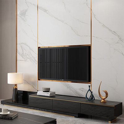 Premium SLATE Creative retractable TV cabinet
