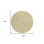 Tapis rond 8 po