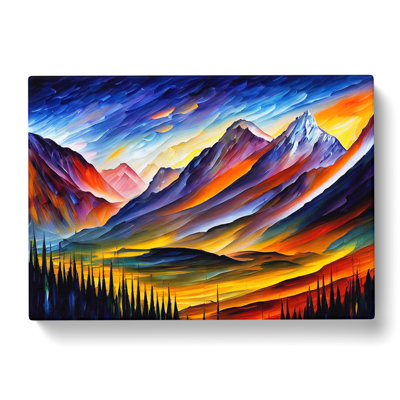 Mountain View Vol.3 Abstract - Wrapped Canvas
