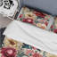 Ensemble de housse de couette à motif floral ivoire et rouge boho Mauri-435345704