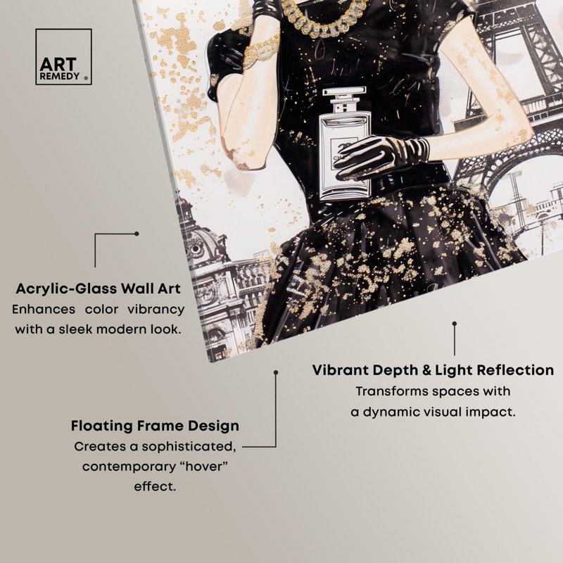 «High End Elegance», reproduction d'art sur acrylique par Art Remedy, H 45 po x l 30 po