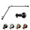 Adjustable Single Corner Curtain Rod