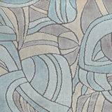 Brubeck Abstract Cut Velvet Upholstery Fabric