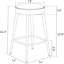26.3" H Faux Leather Counter Height Bar Stools-189618142-185746439