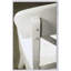 Ensemble de 2 chaises d'appoint à dossier croisé Harola, finition blanc fumé, confortable et élégant pour les repas modernes