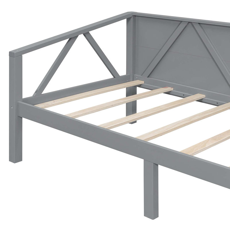 Lit de jour, lit plateforme pour chambre à coucher, Gris