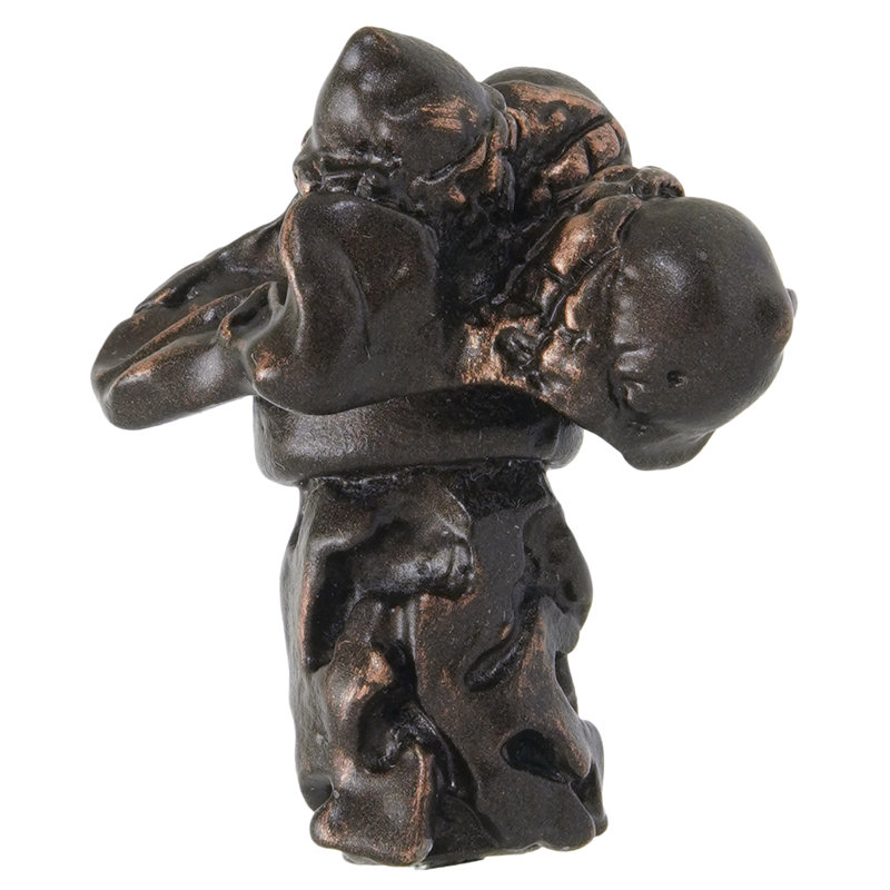 Lodge triple acorn & oak leaf medium knob  in finish Oil Rub Bronze, Oil Rub Bronze