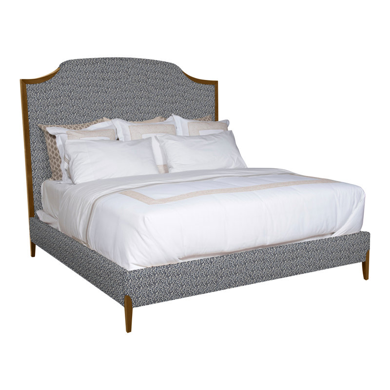 Lillet Upholstered Bed, Dove Gray, Kimoni Natural, No