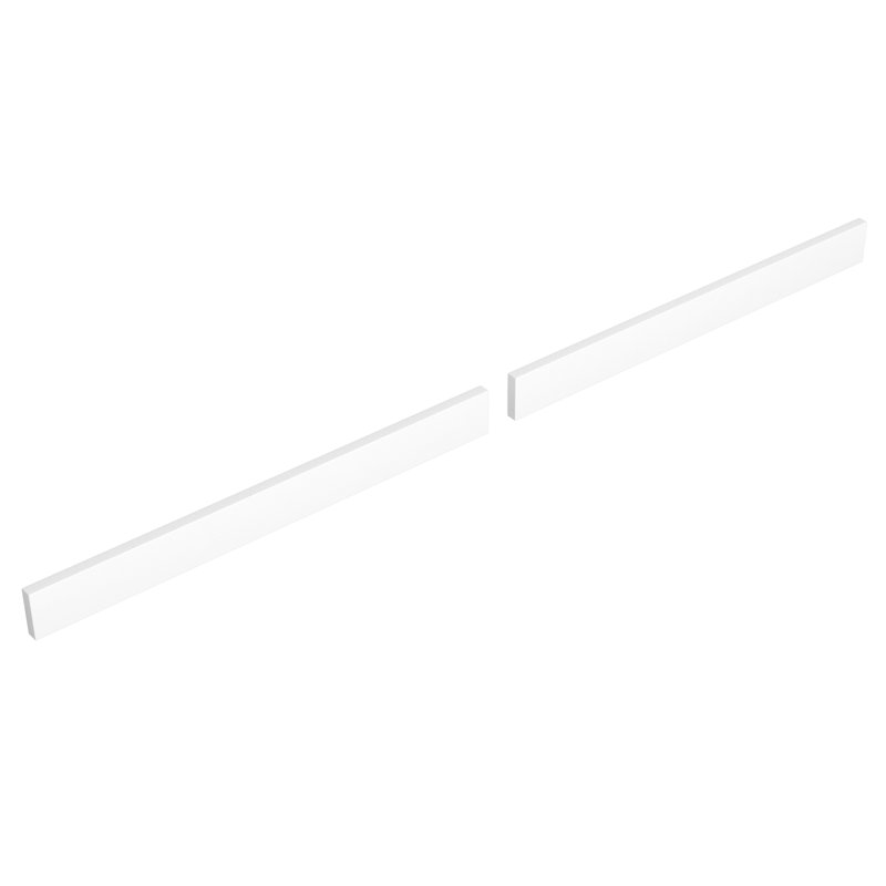 Dosseret de remplacement en marbre de Carrare de 60 pouces, Blanc