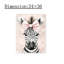 Adorable art mural 24 po x 36 po Zebra