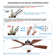 52 In. 5 Blades Smart Indoor Ceiling Fan With 3-colors Led Dimmable Light And Dc Reversible And App/remote Control