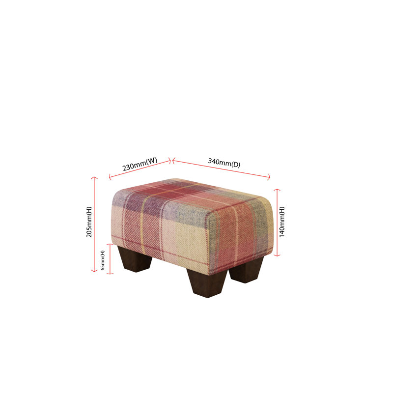 Manufactured Wood Accent Stool, Mahogany