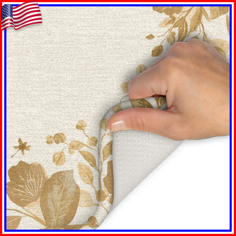 Tapis de bain doré, 24in W x 17in L