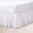 Gathered Linen Ruffled 18" Drop Bed Skirt-18851286-18851292