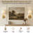 Bell + Howell Rechargeable Wall Light Sconce 2 Pack with Scalloped Fabric Shade and Dimmable - Gold-128604248