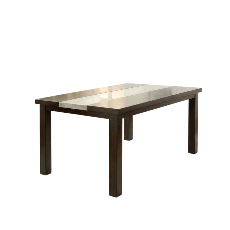 Eldric Dark Walnut Dining Table Seats 6