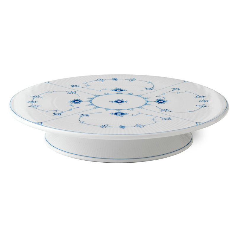 Royal Copenhagen Blue Fluted Plain Cake Stand