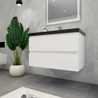 Ensemble de meuble-lavabo simple mural 36 po McConnico