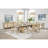 Kimpton Beige Oak 4-Door Cane Sideboard Buffet Cabinet