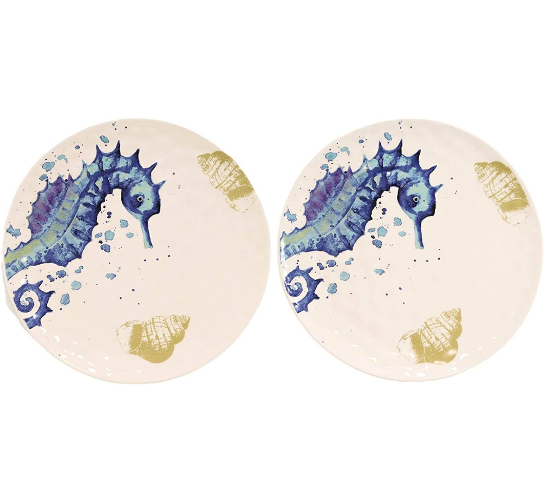 Shalanda 12.5'' Dinner Plate (Set of 2) Rosecliff Heights