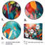 «Ryter Red Vibrant Garden Symphony VI», reproduction sur toile-88531248-88531246