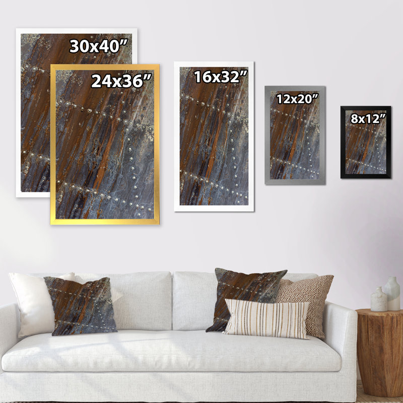 Plaque d'aluminium avec détails en aluminium, Cadre noir, H 20 po x l 12 po x P 1 po