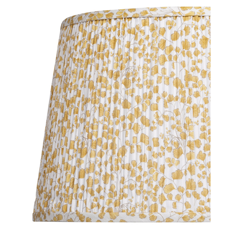 Maiden Fern Empire Lamp Shade, Yellow/Ivory