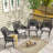 Outdoor Rattan Dining Chairs With Cushions(set Of 4)-794298006