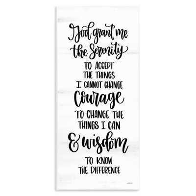 " Serenity Courage & Wisdom Meaningful Spiritual Quote " by Imperfect Dust
