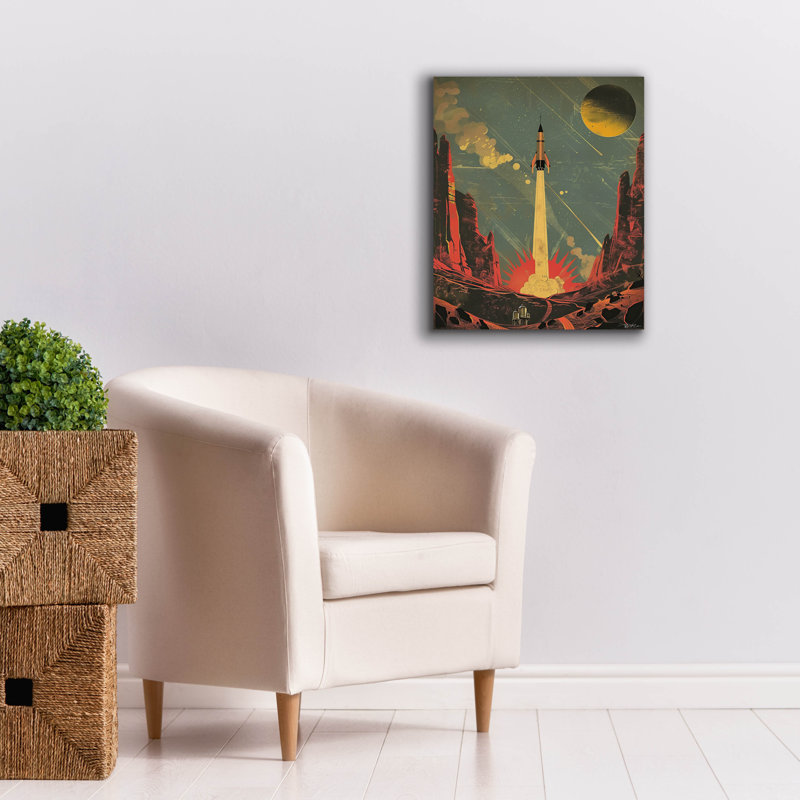 Toile épique «Vintage Space 2» par Momart, 20 po x 24 po