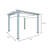 Florence 11 ft. x 11 ft. Aluminum Pergola in Gray Powder-Coated Finish with Adjustable Canopy-39493269-39493082