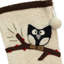 Chaussette de noël avec motif hibou