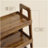 100% Solid Wood Ladder Shelf, 3 Tier Small Ladder Bookshelf, Freestanding Ladder Shelf with Open Storage,Side Table for Living Room, Bedroom, Study, Home Office, Saving Space, Walnut-1878357376