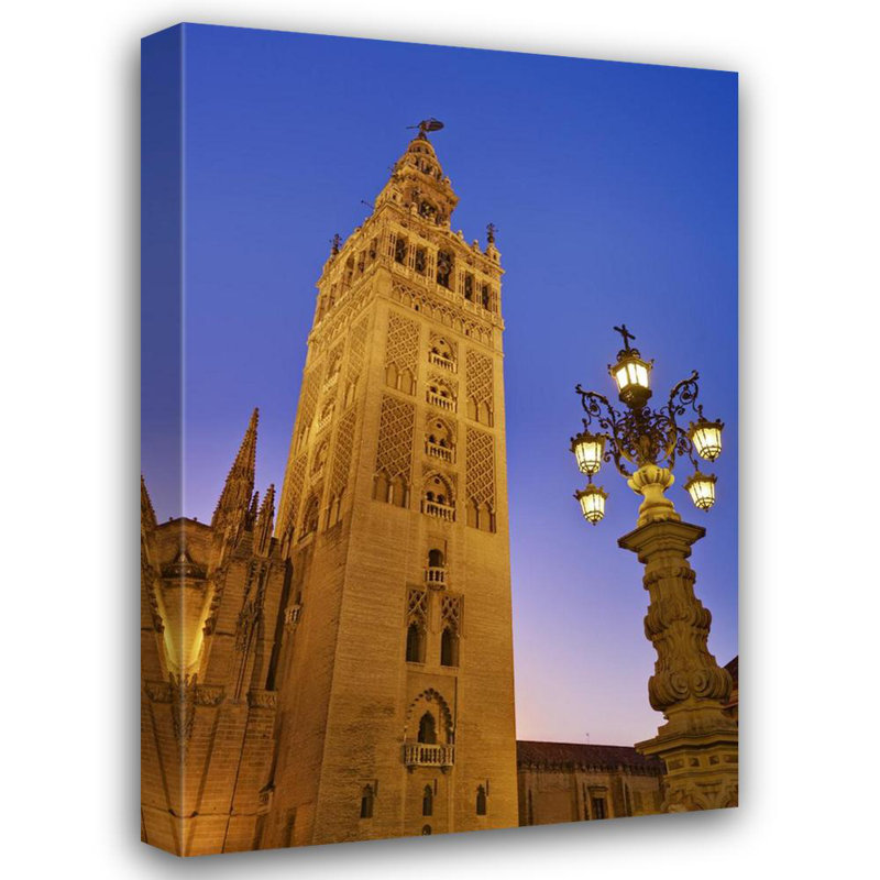 Cathédrale de Séville et Giralda, H 24 po x l 16 po